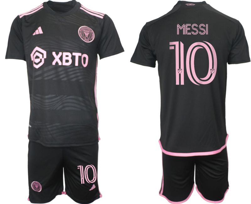 Men 2023-2024 Club Inter Miami CF away black #10 Soccer Jersey->inter milan jersey->Soccer Club Jersey